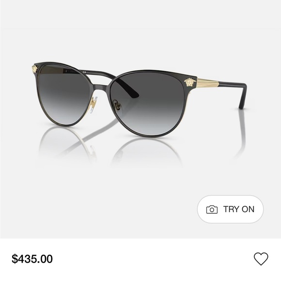 Black & Gold Versace Sunglasses - Picture 13 of 14